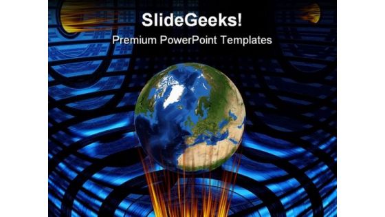Global Warming Globe PowerPoint Themes And PowerPoint Slides 0611