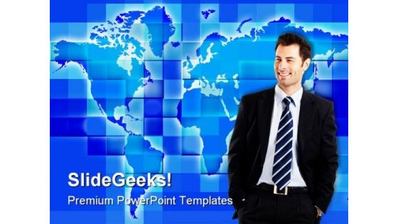 Globalization People PowerPoint Background And Template 1210