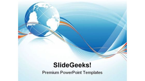Globe Abstract Background PowerPoint Templates And PowerPoint Backgrounds 0611