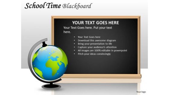 Globe Education Blackboard PowerPoint Slides And Ppt Diagram Templates