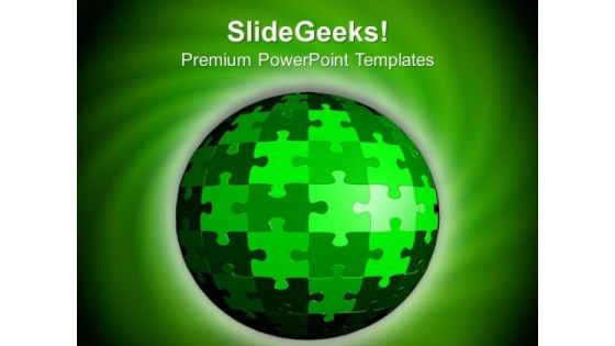 Globe Of Puzzle Business Theme PowerPoint Templates Ppt Backgrounds For Slides 0413 Globe Of Puzzle Business Theme PowerPoint Templates Ppt Backgrounds For Slides 0413