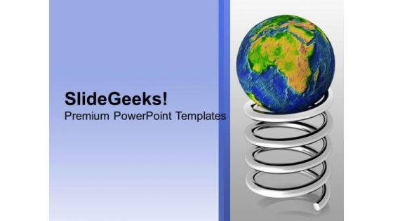 Globe On Top Of Spring Illustrates Go Green PowerPoint Templates Ppt Backgrounds For Slides 1112 Globe On Top Of Spring Illustrates Go Green PowerPoint Templates Ppt Backgrounds For Slides 1112