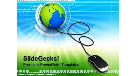 Globe With Computer Mouse PowerPoint Templates And PowerPoint Themes 0712 Globe With Computer Mouse PowerPoint Templates And PowerPoint Themes 0712