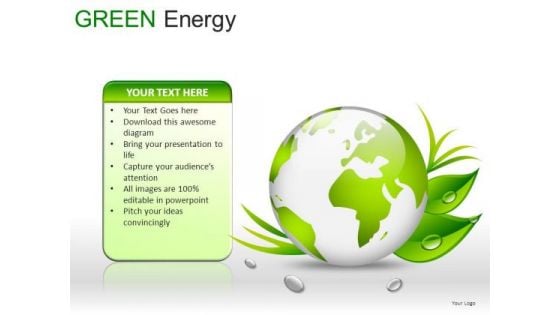 Globes Green Energy PowerPoint Slides And Ppt Diagram Templates