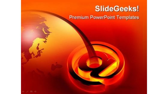 Glowing At Symbol Globe PowerPoint Templates And PowerPoint Backgrounds 0611