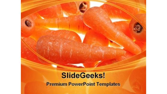 Glowing Carrots Background Food PowerPoint Templates And PowerPoint Backgrounds 0311