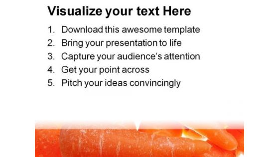 Glowing Carrots Background Food PowerPoint Themes And PowerPoint Slides 0311