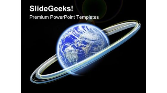 Glowing Earth PowerPoint Templates And PowerPoint Backgrounds 0611
