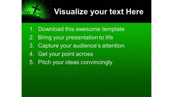 Glowing Hope Sermon PowerPoint Templates And PowerPoint Themes 0712