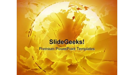 Glowing International Globe Abstract PowerPoint Templates And PowerPoint Backgrounds 0311