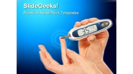 Gluco Measure Medical PowerPoint Themes And PowerPoint Slides 0511