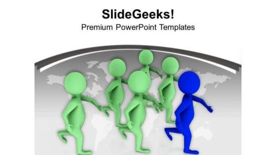 Go For The Leadership PowerPoint Templates Ppt Backgrounds For Slides 0613