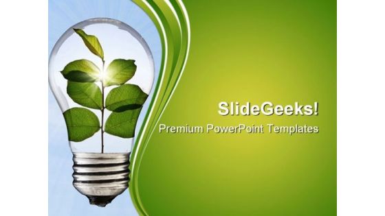 Go Green Environment PowerPoint Templates And PowerPoint Backgrounds 0611
