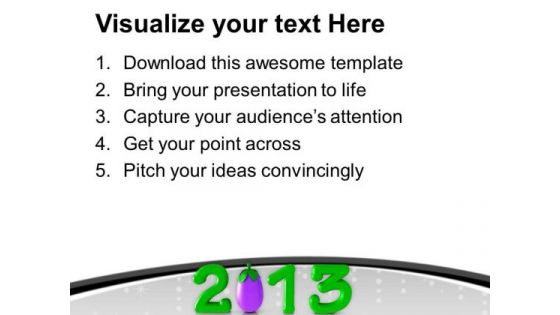Go Green This New Year PowerPoint Templates Ppt Backgrounds For Slides 0513