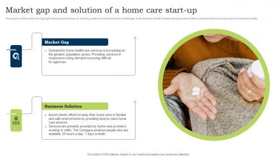 Go To Market Strategy Market Gap And Solution Of A Home Care Start Up Mockup Pdf