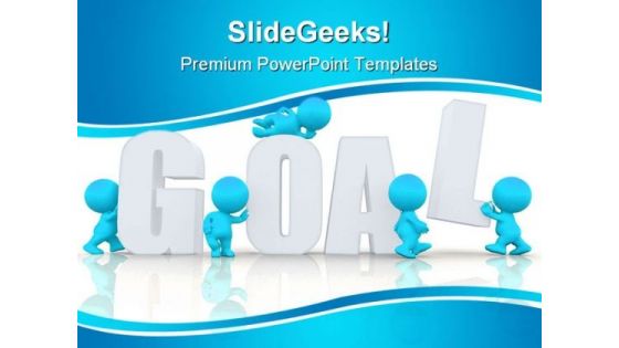 Goal Complete Business PowerPoint Template 1110 Goal Complete Business PowerPoint Template 1110