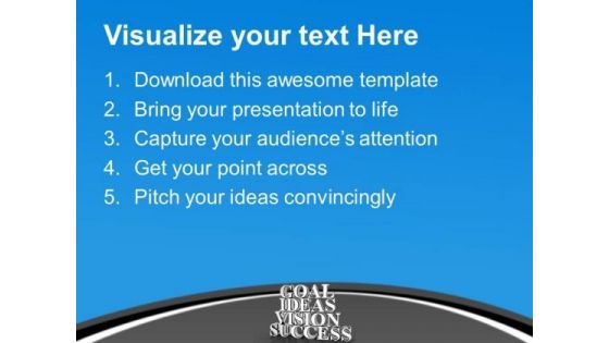 Goal Ideas Vision Success Business Marketing PowerPoint Templates Ppt Backgrounds For Slides 0113