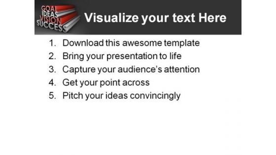 Goal Ideas Vision Success Business PowerPoint Themes And PowerPoint Slides 0711
