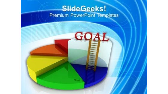 Goal Of Business Depends On Growth Pie Chart PowerPoint Templates Ppt Backgrounds For Slides 0413