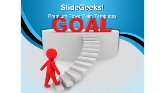 Goals Concept Leadership PowerPoint Templates And PowerPoint Backgrounds 0811