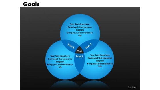 Goals Venn Diagrams PowerPoint Templates Ppt Slides