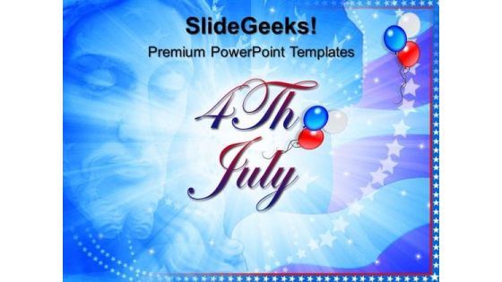 God Bless America 4th July PowerPoint Templates And PowerPoint Themes 0612