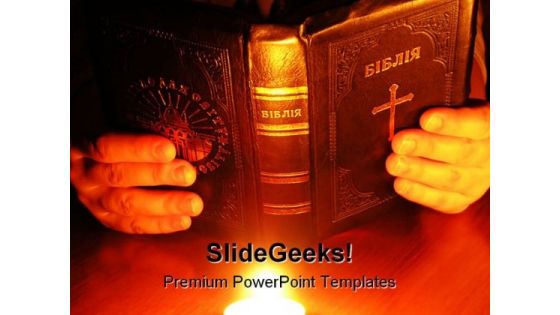 God Talks To Me Religion PowerPoint Template 0610