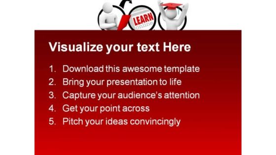 Going Online To Learn Education PowerPoint Themes And PowerPoint Slides 0711