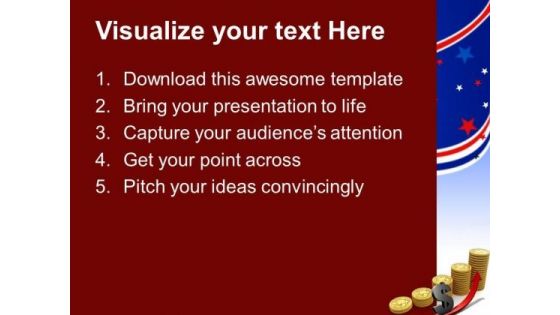 Gold American Growth PowerPoint Templates And PowerPoint Themes 0812