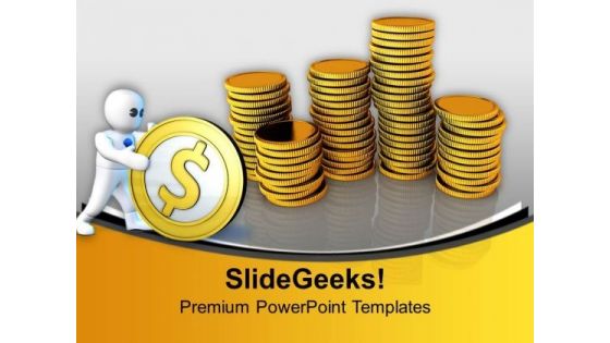 Gold Coin Investment Future PowerPoint Templates And PowerPoint Themes 1012