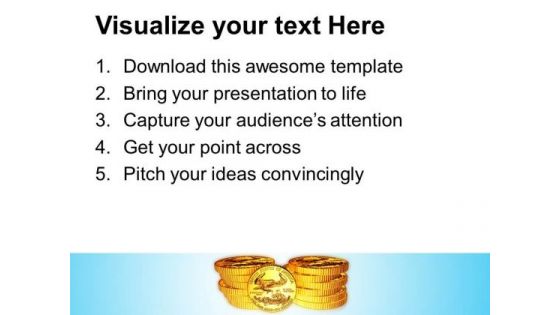 Gold Coins Finance PowerPoint Templates And PowerPoint Themes 1012