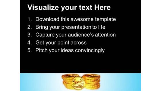 Gold Coins Finance PowerPoint Templates And PowerPoint Themes 1012