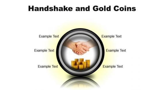 Gold Coins Handshake PowerPoint Presentation Slides Cc