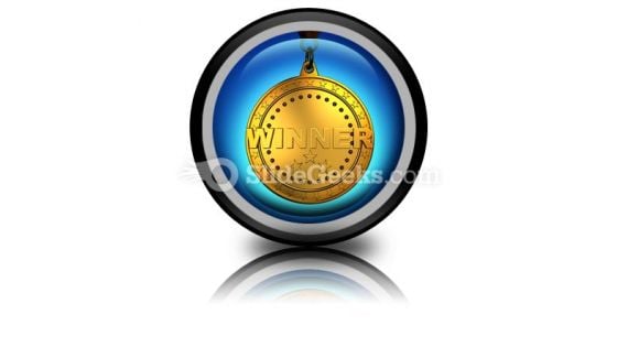 Gold Medal PowerPoint Icon Cc
