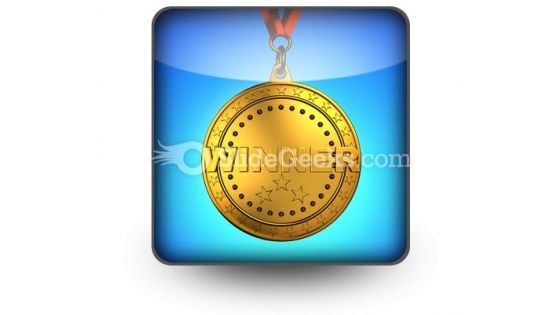 Gold Medal PowerPoint Icon S