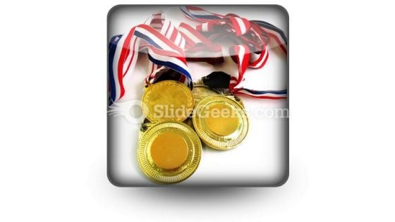 Gold Medals PowerPoint Icon S