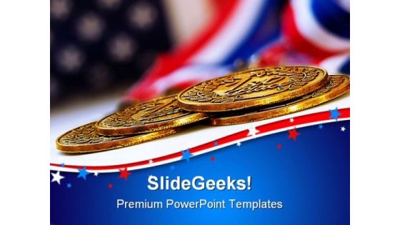 Gold Medals Success PowerPoint Templates And PowerPoint Backgrounds 0711