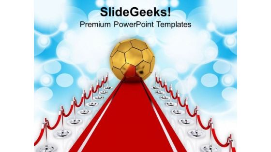 Golden Ball For Achievement In Business PowerPoint Templates Ppt Backgrounds For Slides 0413