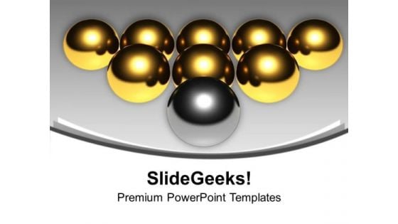 Golden Balls With Silver Balls Arrow PowerPoint Templates Ppt Backgrounds For Slides 0213 Golden Balls With Silver Balls Arrow PowerPoint Templates Ppt Backgrounds For Slides 0213