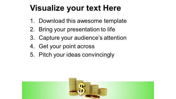 Golden Dollar Coins Finance PowerPoint Templates And PowerPoint Themes 1012 Slide03