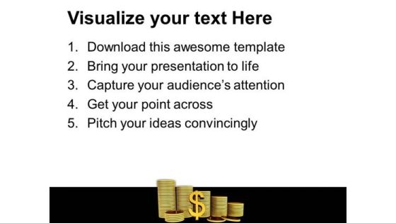 Golden Dollar Coins Money PowerPoint Templates And PowerPoint Themes 1012 Slide03