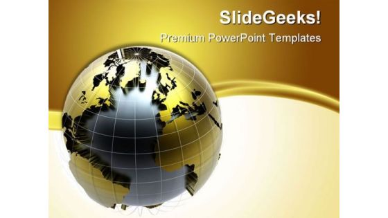 Golden Globe Background PowerPoint Templates And PowerPoint Backgrounds 0311
