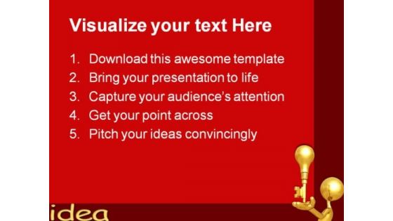 Golden Key Idea Business PowerPoint Templates And PowerPoint Backgrounds 0611