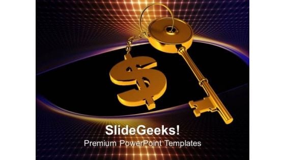 Golden Key Tied With Dollar Finance PowerPoint Templates Ppt Backgrounds For Slides 0213 Golden Key Tied With Dollar Finance PowerPoint Templates Ppt Backgrounds For Slides 0213