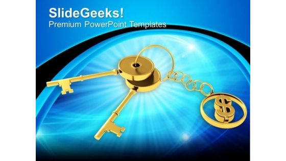 Golden Key With Dollar Sign Keychain Finance PowerPoint Templates Ppt Backgrounds For Slides 1212 Golden Key With Dollar Sign Keychain Finance PowerPoint Templates Ppt Backgrounds For Slides 1212
