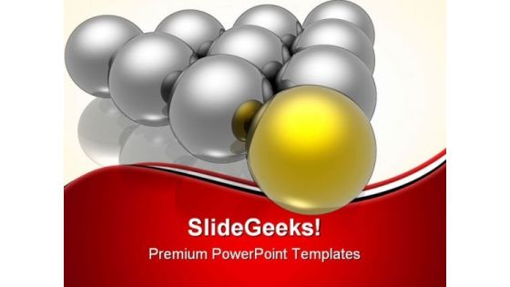 Golden Leader Leadership PowerPoint Templates And PowerPoint Backgrounds 0611