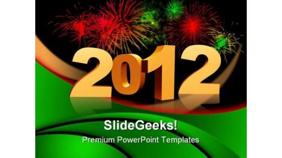 Golden New Year Festival PowerPoint Templates And PowerPoint Backgrounds 1011