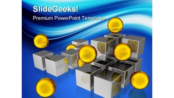 Golden Spheres Business PowerPoint Templates And PowerPoint Backgrounds 0311