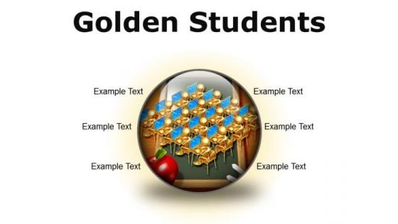 Golden Students Education PowerPoint Presentation Slides C