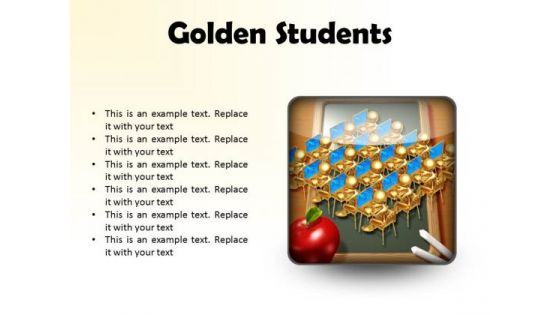Golden Students Education PowerPoint Presentation Slides S